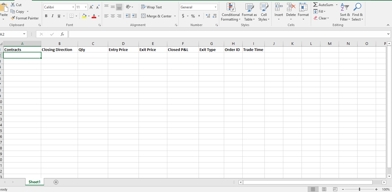 How to Export Your Closed P&L into an Excel Sheet – LeveX