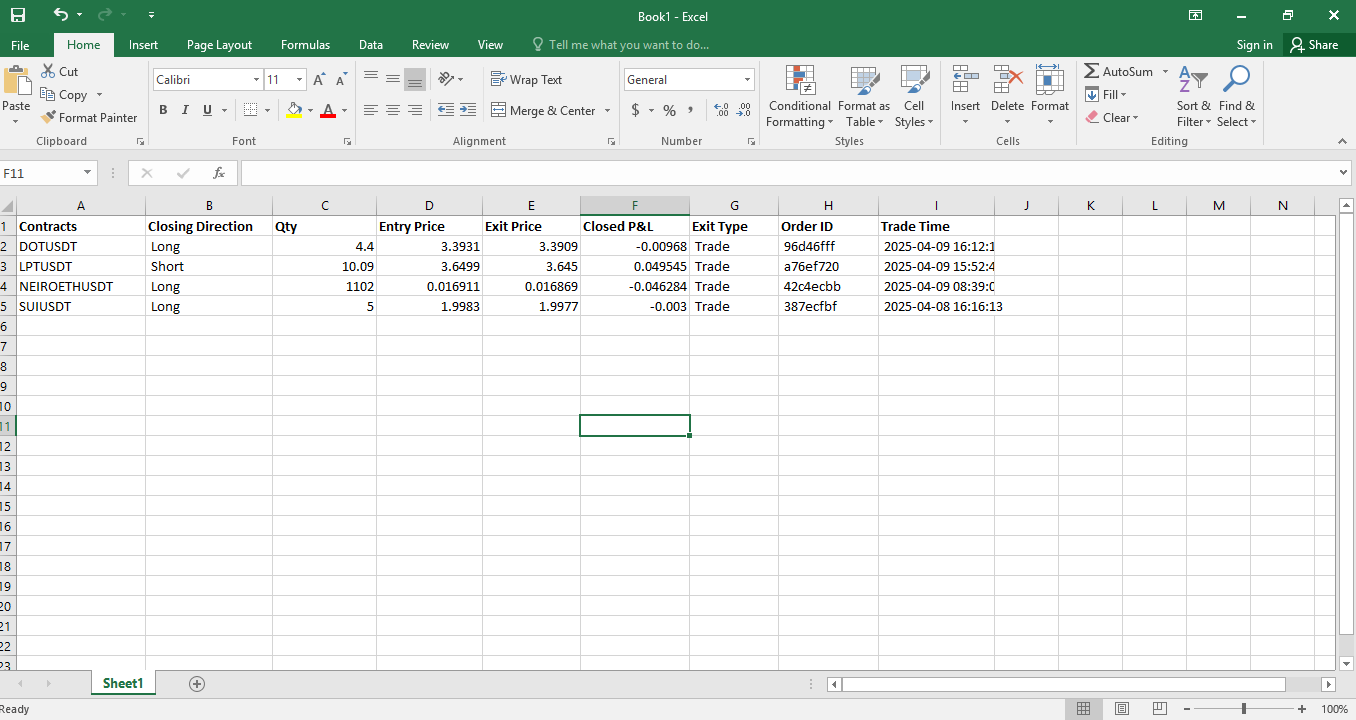 How to Export Your Closed P&L into an Excel Sheet – LeveX